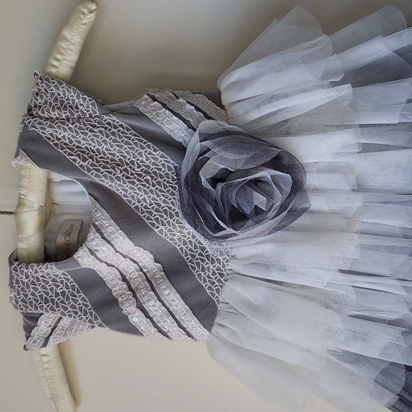 Ruffled Layered Party Dress sz 2T Tulle - Picture 2 of 11